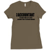 i am an accountant t shirt funny profession shirt tee gift for account Ladies Fitted T-Shirt
