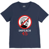 Impeach 45 Stop Trump V-Neck Tee