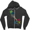 rgb cmyk Zipper Hoodie