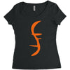 helix of heroes funny retro sci fi superhero symbol cool logo Women's Triblend Scoop T-shirt