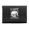 99 problems   fishin' solves all of em Accessory Pouches