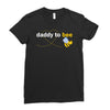 Daddy to Bee Baby Boy Ladies Fitted T-Shirt
