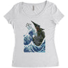 kaiju wave Women's Triblend Scoop T-shirt