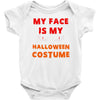 my face is my halloween Baby Bodysuit
