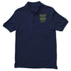 education is important but skiing is importanter Men's Polo Shirt