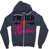 i'm her bestie Zipper Hoodie