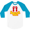 summer time flip flops 3/4 Sleeve Shirt