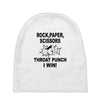 throat punch i win Baby Beanies