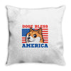 doge bless america Throw Pillow