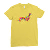 dachshund flower 2 Ladies Fitted T-Shirt