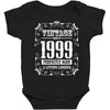 vintage made in 1999 perfectly aged a living legend Baby Bodysuit