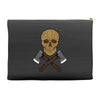 skull wood Accessory Pouches