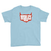 behind beard is a handsome man Youth Tee