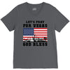Lets Pray For Vegas, God Bless V-Neck Tee