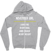 November Girl Zipper Hoodie