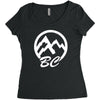 bc mountains british col Women's Triblend Scoop T-shirt