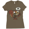 zombie ardilla Ladies Fitted T-Shirt