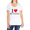 i love running Ladies Curvy T-Shirt