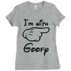 i'm with goofy t shirt mickey mouse t shirt disney shirt walt disney t Ladies Fitted T-Shirt