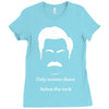 only women shave below the neck Ladies Fitted T-Shirt