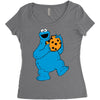 Cookie Monster Women's Triblend Scoop T-shirt