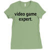 video game expert t shirt 3xl funny xbox ps3 nerdy geeky wii cod snipe Ladies Fitted T-Shirt