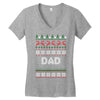 ugly christmas dad Women's V-Neck T-Shirt