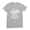 beer does not ask questions Ladies Fitted T-Shirt
