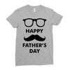 happy father&rsquo;s day 2 Ladies Fitted T-Shirt