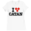 i love board games! Ladies Fitted T-Shirt