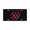 red strong License Plate
