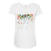 Flying Paper Planes Maternity Scoop Neck T-shirt