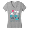 camp line Women's V-Neck T-Shirt