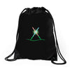 christmas lightsabers Drawstring Bags