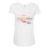 rainbow road Maternity Scoop Neck T-shirt