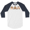 new! monkey 3/4 Sleeve Shirt