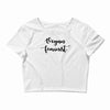 vegan feminist Crop Top