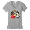 paper burgers Women's V-Neck T-Shirt