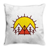 sunrise camp Throw Pillow
