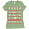 emo gothic ugly christmas sweater. Ladies Fitted T-Shirt