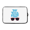 time to go tropical awesome paradise Laptop sleeve