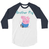 peppa pig brother pig 3/4 Sleeve Shirt