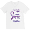 supporting the fighter, admiring the survivors, honoring the taken V-Neck Tee