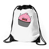 cannibal cupcake Drawstring Bags