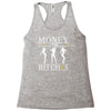 money over bitches graphic Racerback Tank