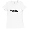 43. amerika suk 023 Ladies Fitted T-Shirt