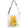 caution bananas Adjustable Strap Totes
