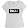 idgaf Dua Lipa Women's Triblend Scoop T-shirt