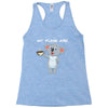 my puns are Racerback Tank