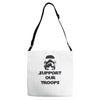 support our troops Adjustable Strap Totes